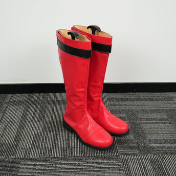 Red Rangers Custom Made Shoes Boots Cosplay Anime