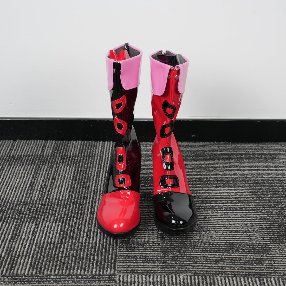 Harley Quinnn Custom Made Shoes Boots Cosplay Anime