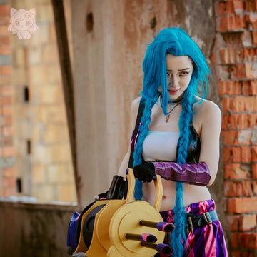 Jinx Cosplay Wig – Arcane League of Legends Character Wig