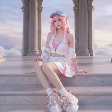 Collab Cyrene Expy Cosplay Costume - Complete Anime Outfit Set for Conventions Expo