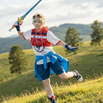 Genshin Bennett Cosplay Outfit - Full Anime Costume for Conventions-Expo