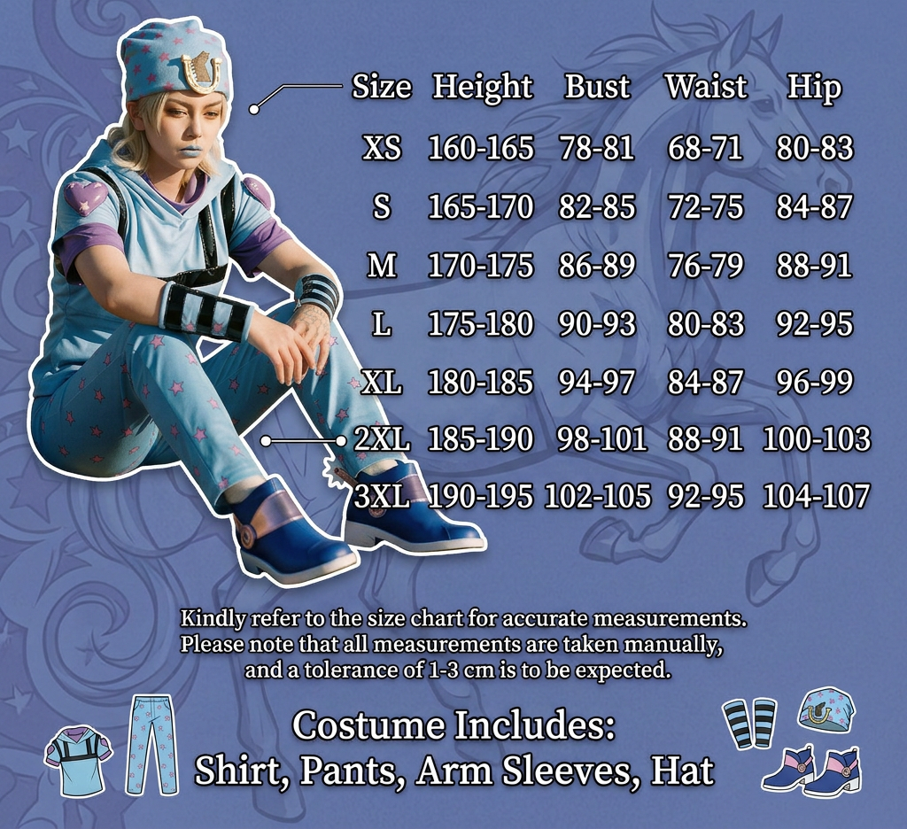 Johnny Joestar Cosplay Costume – JoJo's Bizarre Adventure Steel Ball Run Outfit