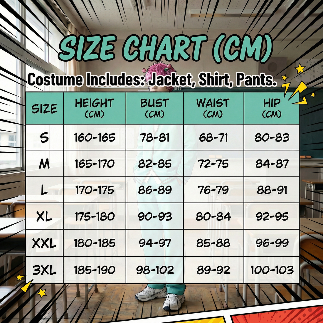 Kusuo Saiki Cosplay Costume – The Disastrous Life of Saiki K. School Uniform Outfit