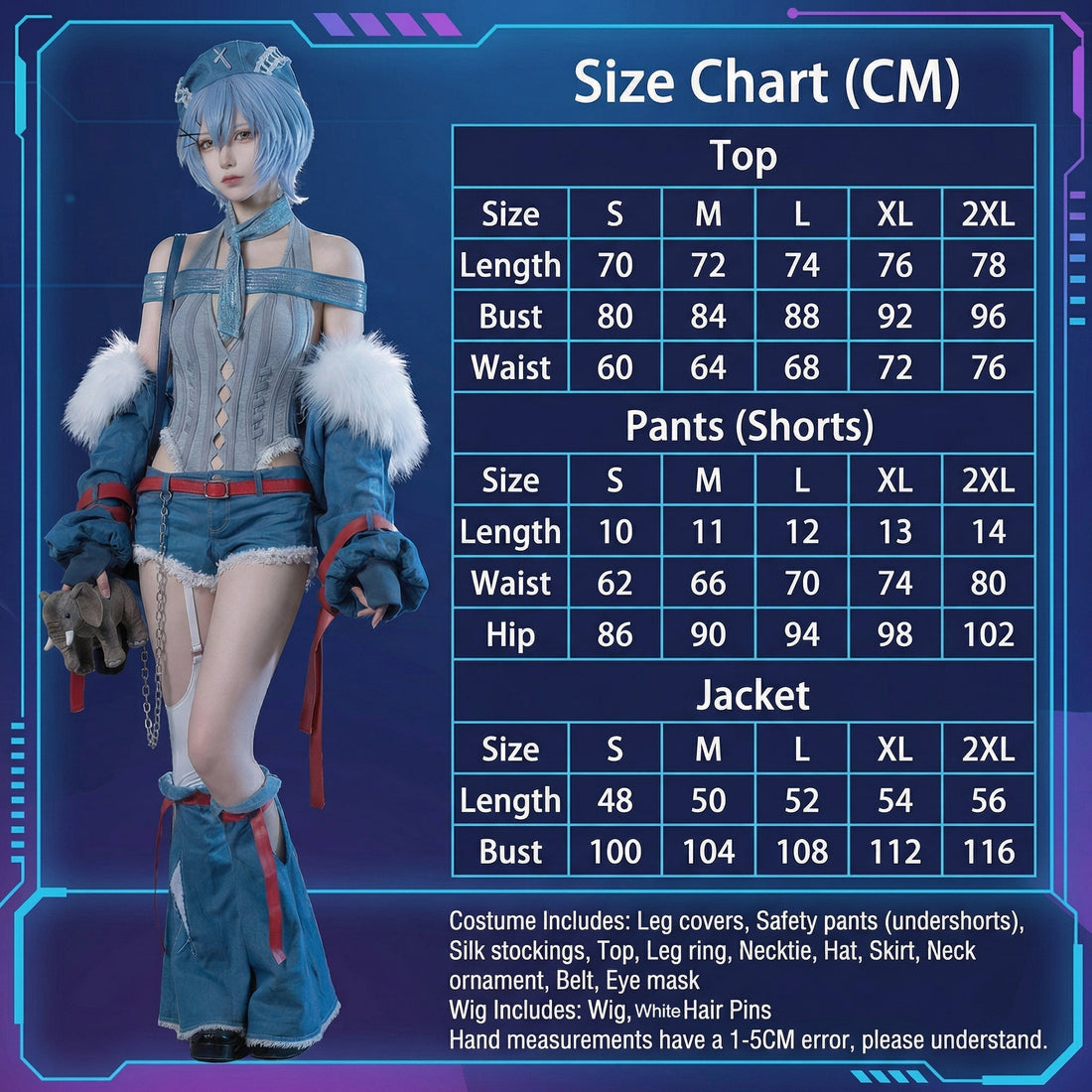 Asuka Langley Cosplay Costume – Neon Genesis Evangelion Punk Outfit