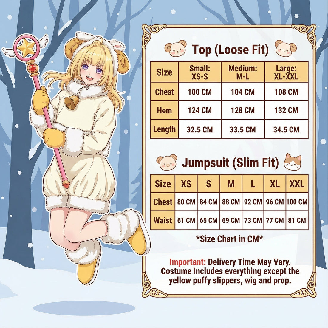 Sakura Kinomoto Cosplay Costume – Cardcaptor Sakura Winter Outfit.