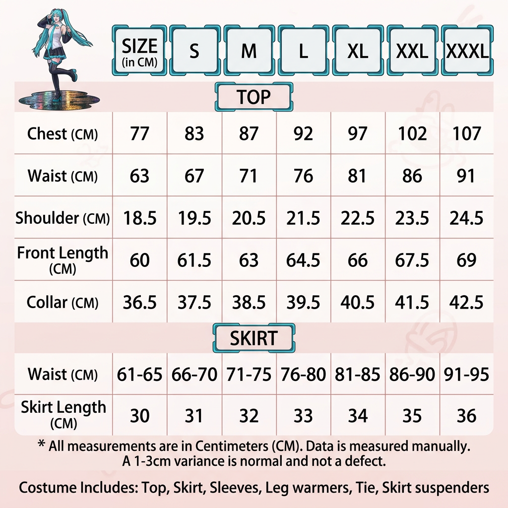 Miku Cosplay Costume – Vocaloid Silver Edition Outfit