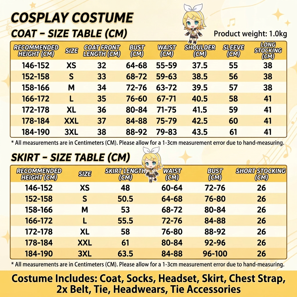 Kagamine Len Cosplay Costume – Vocaloid Signature Outfit