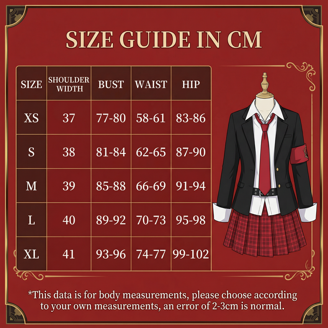Amu Hinamori Cosplay Costume – Shugo Chara! School Uniform Outfit
