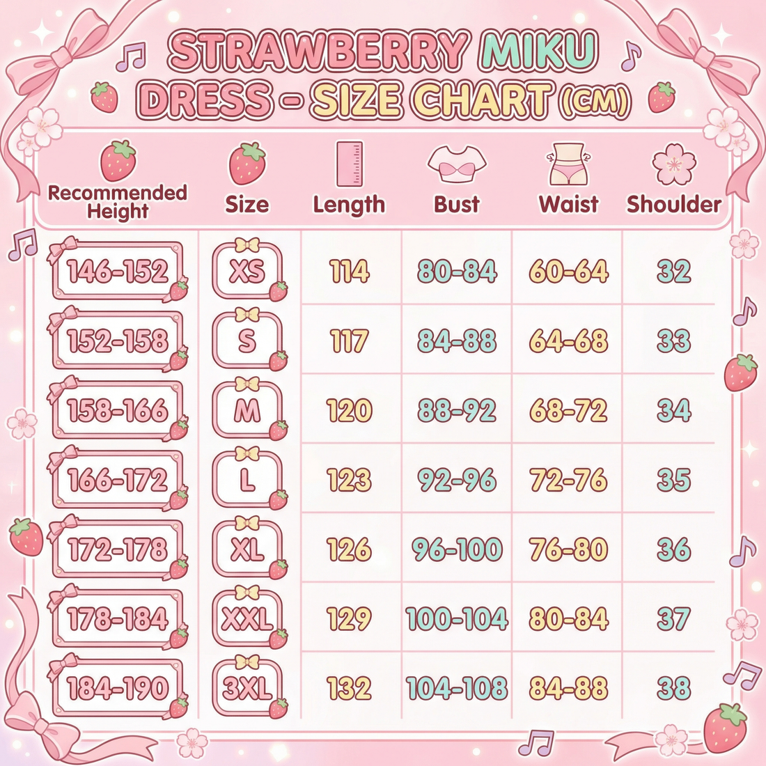 Strawberry Miku Cosplay Costume – Vocaloid Strawberry Outfit
