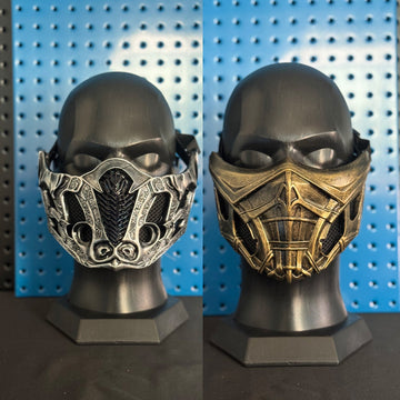 Sub-Zero & Scorpion V1 Cosplay Mask Set – Mortal Kombat Wearable Helmet Props