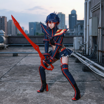 Anime Ryuko Matoi Cosplay Outfit - Full Costume Set for Conventions and Expo