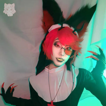 Alastor Cosplay Wig – Hazbin Hotel Anime Character Wig