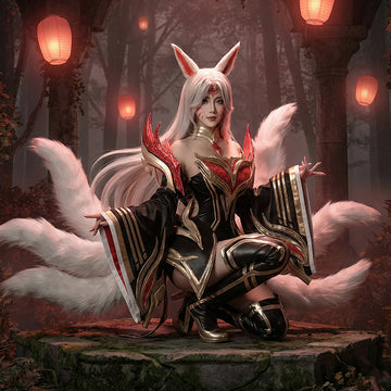 Ahri Character Cosplay Costume - Complete Anime Outfit for Event Use