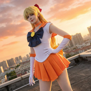 Sailor Venus Cosplay Outfit - Complete Anime Costume Set