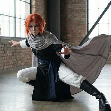 Kamui Cosplay Outfit - Black Long Robe Cloak Cape Costume for Expo-Events