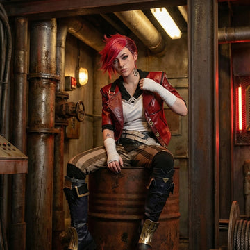 Vi Arcane Inspired Cosplay Costume - Complete Anime Outfit for Expo and Convention Use