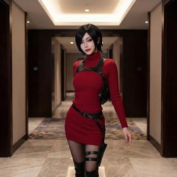 Convention Ready Ada Wong Cosplay Costume - Full Anime Outfit Set for Expo & Events