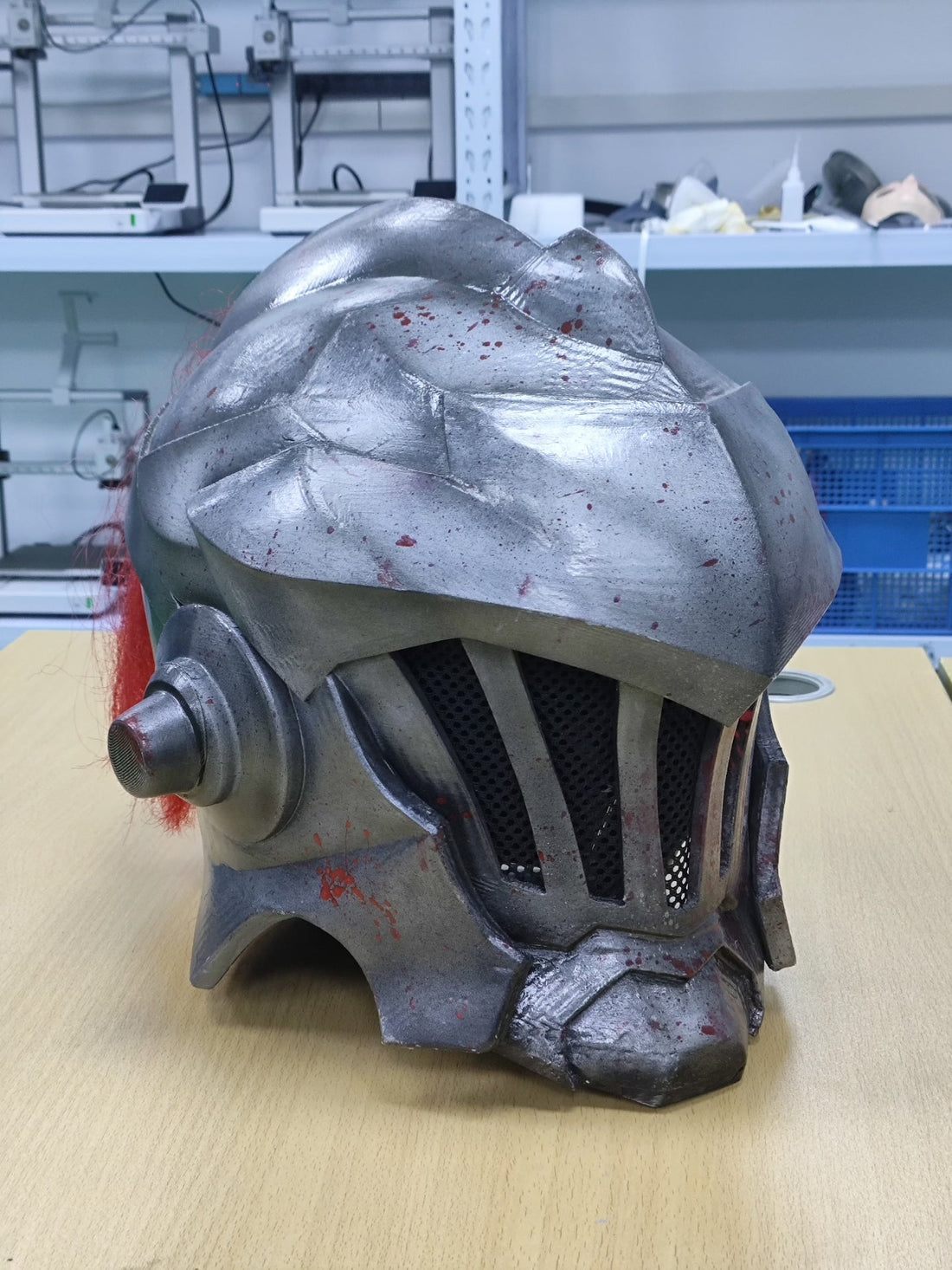 Goblin Slayer Helmet with LED Eyes – Goblin Slayer Cosplay Helmet