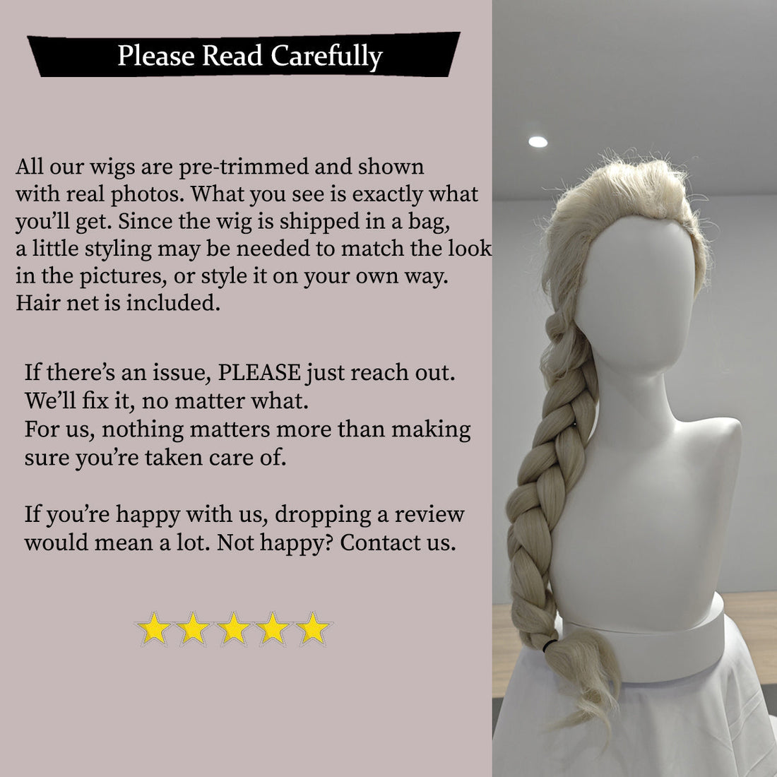Elsa Cosplay Wig – Frozen Princess Character Wig