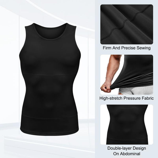 Men's Activewear Tank Top Vest Shapewear Undershirts