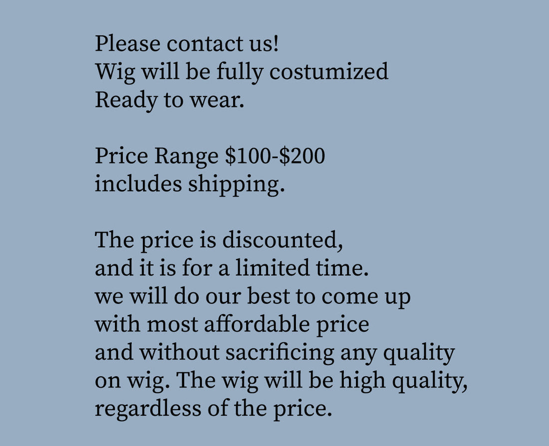 Fully Styled Cosplay Wig Commission – Made To Order